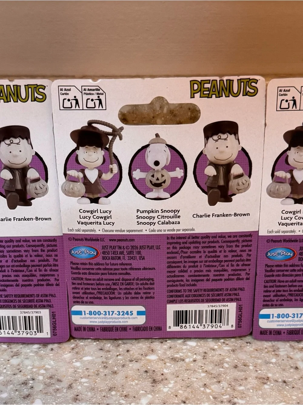 Complete Set of Peanuts Snoopy Halloween Figurines